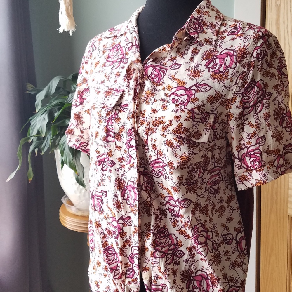 Anthro Porridge Bergen Floral Button Down